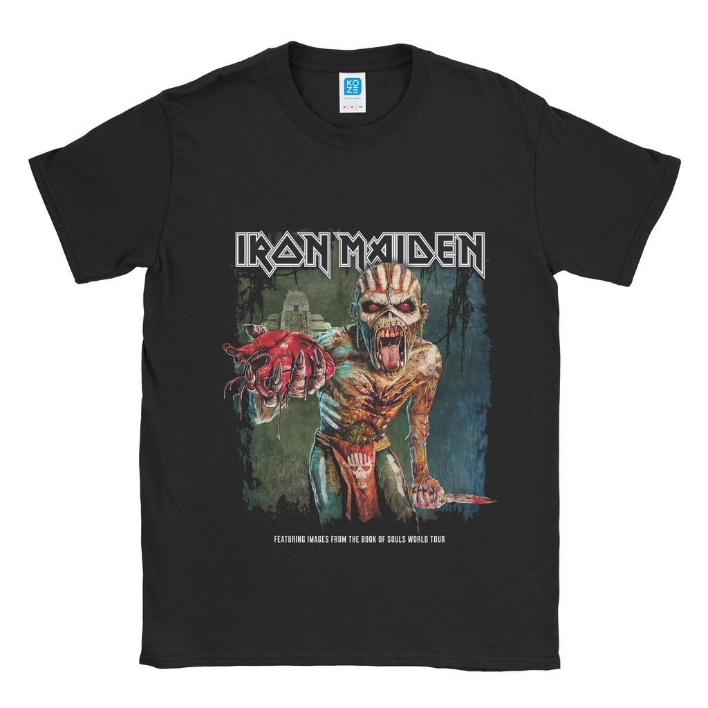 BAND - เสื้อยืด Iron Maiden Heart - เสื้อยืด - Cotton Combed 24s