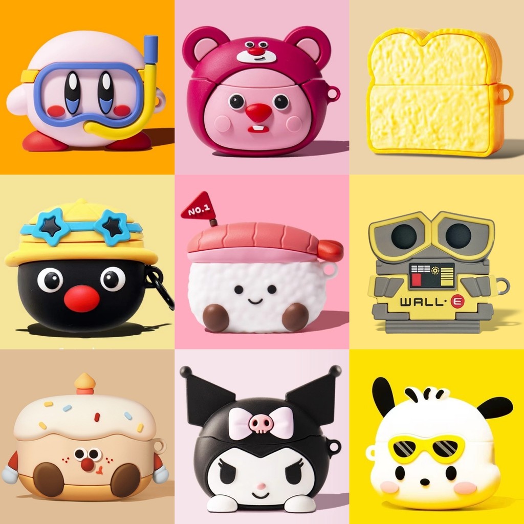 For OPPO Enco Air3 Pro Case OPPO Enco Air3 / Air2 Pro Silicone Soft Case Cute Sushi Strawberry Bear loopy Penguin OPPO Enco Air2 / Enco Buds2 Protective Cover
