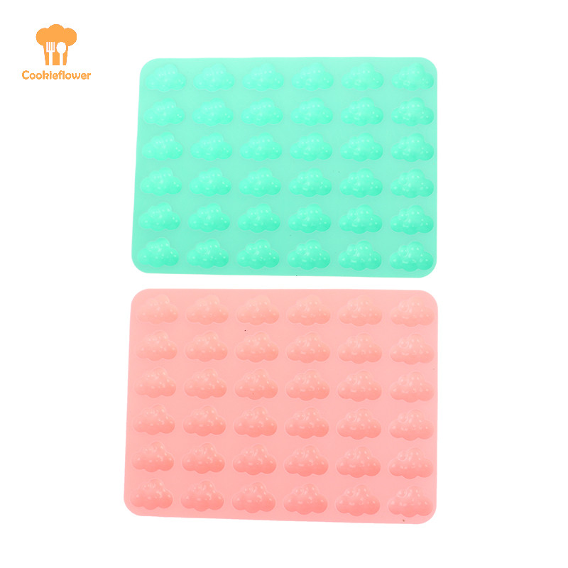Ckfr 36 Cavity Clouds รูปร่างแม่พิมพ์ซิลิโคน DIY เค้กเบเกอรี่ช็อกโกแลต Fondant Ice Cube แม่พิมพ์ช็อกโกแลตมูสเค้กตกแต่งเบเกอรี่ Mould ใหม่