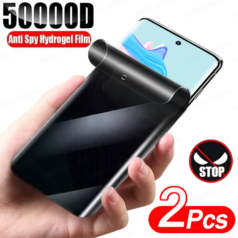 Oppoa93 Oppo74 OppoA55 OppoA52 1-2 ชิ้น 5000D Anti Spy ความเป็นส่วนตัวฟิล์มHydrogelสําหรับOppo A93 A