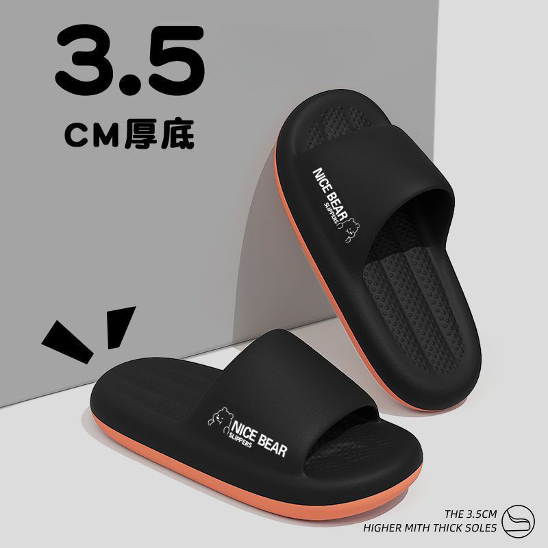 รองเท้าแตะใส่ในบ้านในร่มแบบใหม่2025รองเท้าแตะพื้นนิ่มสำหรับใส่ด้านนอกสำหรับฤดูร้อนสำหรับผู้ชายพื้นหนากันลื่นสวมใส่สบายแมทช์ลุคง่าย