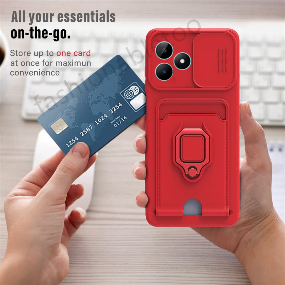 สําหรับrealme C63 C61 C65 C67 C51 C53 C55 Nfc C 63 C 61 C 67 Note50 RealmeC63 เคสโทรศัพท์TPUซิลิโคนช่องใส่การ์ดวงเล็บPushเลนส์กล้องกันกระแทกป้องกันBacKฝาครอบ ราคา ถูกที่สุด ดีลบีเคเค แกลเลอรีภาพที่ 4