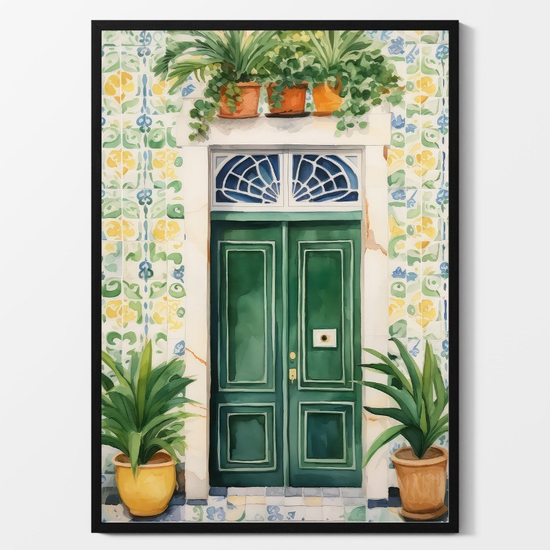 สีสันบทคัดย่อการเดินทางภูมิทัศน์โปสเตอร์กรีกสถาปนิกจุดชมวิวภาพวาดผ้าใบboho Wall Artห้องนั่งเล่นตกแต่งบ้าน - รูปที่ 6