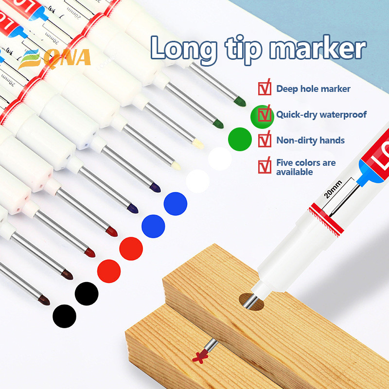 [QNA] เครื่องหมายปลายปากกายาว 20 มม. รูลึกสําหรับโลหะปากกา Perforag กันน้ําห้องน้ํางานไม้ตกแต่งอเนกประสงค์ใหม่
