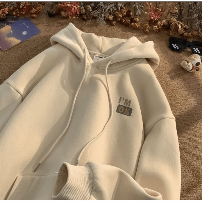 เสื้อฮู้ด [ม-5เอ็กแอล] หมวกผ้าสักหลาดขนาดใหญ่สไตล์เกาหลีเทรนด์แฟชั่นเยาวชนใส่ได้ทั้งชายและหญิง