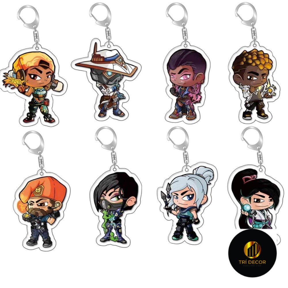 พวงกุญแจ, Standee, Valorant Reyna Sova Yoru Raze เกมภาพวาดแก้วสําหรับศึกษาและโต๊ะทํางานตกแต่ง