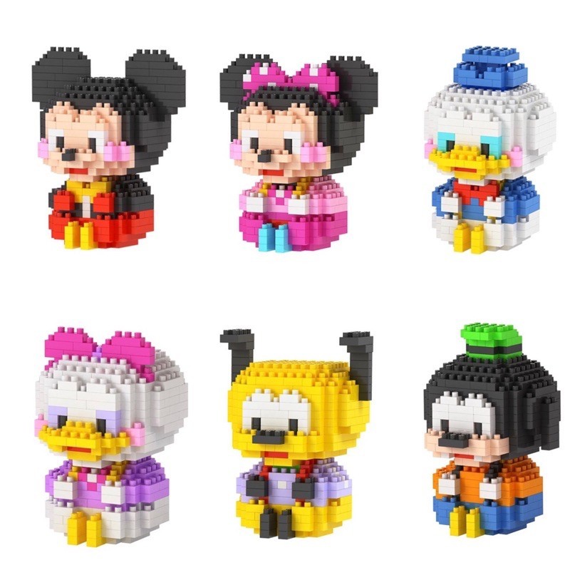 ต่อตัว เลโก้ M L ตัวต่อนาโน นาโน ดิสนีย์ MICKEY MOUSE มิกกี้ มินนี่ กูฟฟี่ พลูโต โดนัลด์ ดั๊ก เดซี่ wlt