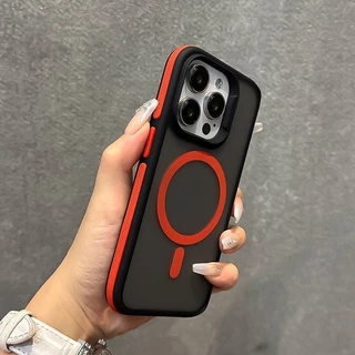 เคสโทรศัพท์สําหรับiphone 16 ProMax Magnetic Matte CASE iPhone 11 12 13 14 15 16 Pro Max iPhone 14/15/16 Plusกันกระแทกและป้องกันการตกกระแทกปลอกป้องกัน