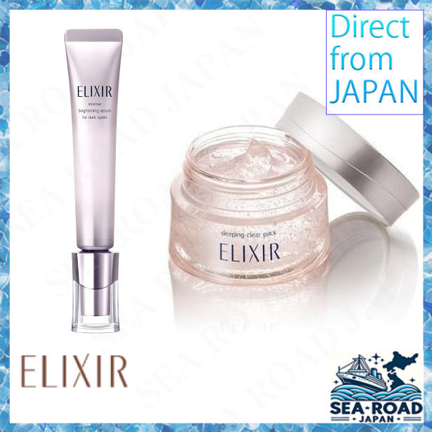 ELIXIR WHITE Sleeping Clear Pack/elixir WHITE Spot Clear Serum Wt/elixir WHITE Cleansing Foam/elixir