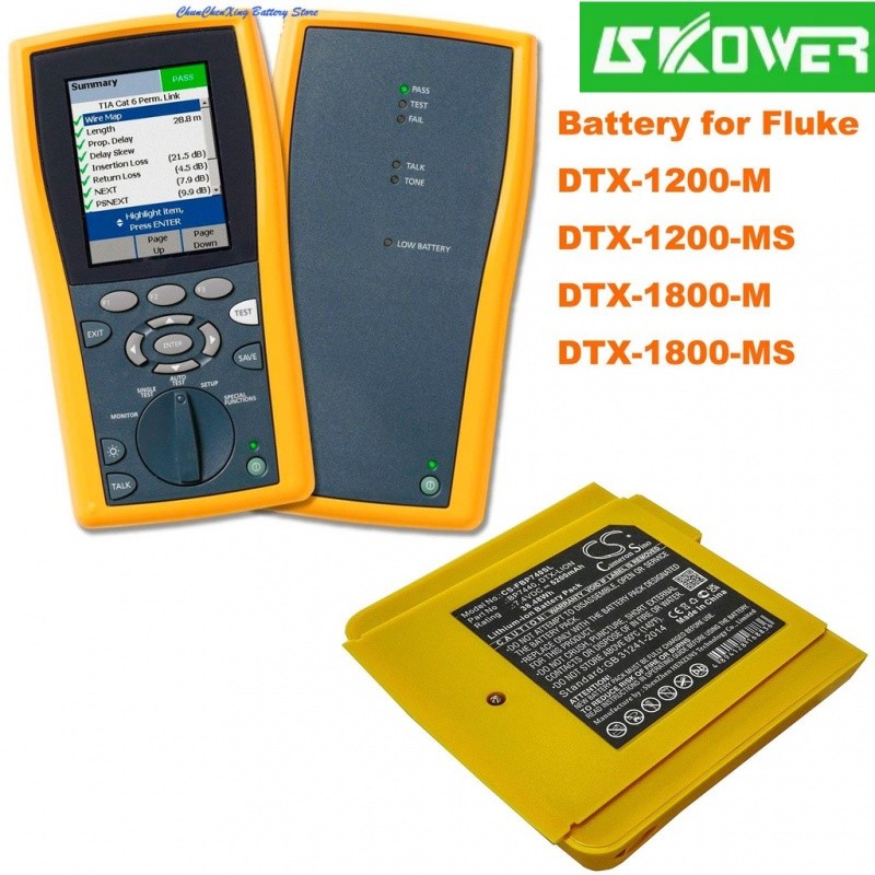 ✿Cameron Sino 5200mAh Battery BP7440 for Fluke DTX-1200-M, DTX-1200-MS, DTX-1800-M, DTX-1800-MS