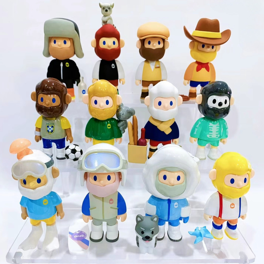 [ของแท้] F.un Farmer Bob Around the World Series Blind Box ทั้งชุดซ่อนตุ๊กตาตัดเทรนด์เล่นของขวัญเซอร