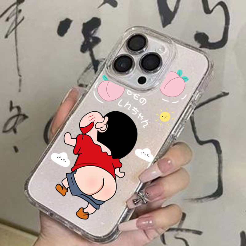 เคสไอโฟน 13 TPU นิ่มกันกระแทก เคสโทรศัพท์ เคสไอโฟน 11 12 14 15 13 Pro Max XR XS X 7 8P เครยอนชินจัง - รูปที่ 6
