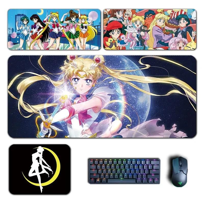 Anime Sailor Moon Mouse Pad Usagi Hino Rei Minako Ami Mousepad คอมพิวเตอร์มังงะคีย์บอร์ด Pad Manga G