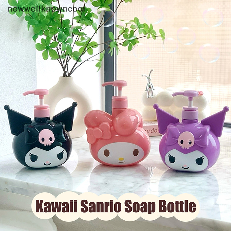 Newwellknowncool 900ml Sanrio Kuromi สบู่ขวด Kawaii My Melody แชมพูน้ํานม Sub-Bottle โลชั่นกดขวด AAD