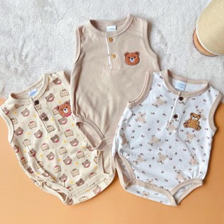 (ร้านไทย) B121 ชุดบอดี้สูทเด็กอ่อน ทารก เซต 3ชุด ผ้าคอตตอน น…