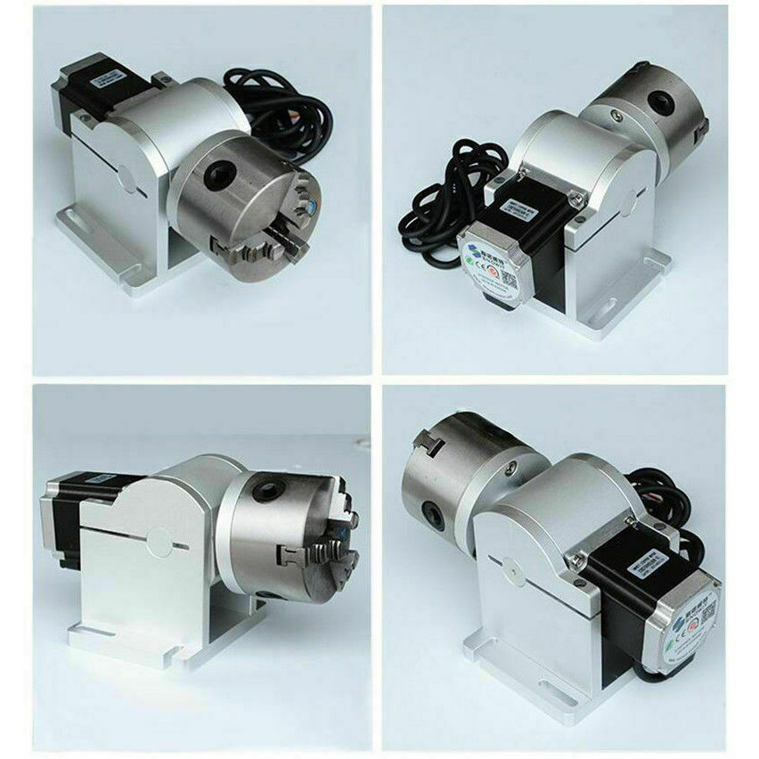 Laser Marking Machine Rotary axis 80mm engraving machine rotating fixture a