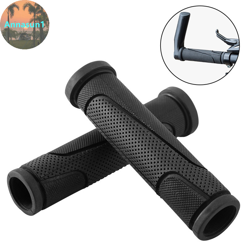 Annasun 1 คู่ฝาครอบมือจับจักรยานยาง Grips จักรยาน Handlebar ฝาครอบป้องกัน Anti-slip จักรยานอุปกรณ์ป้องกันจักรยานอุปกรณ์เสริม TH