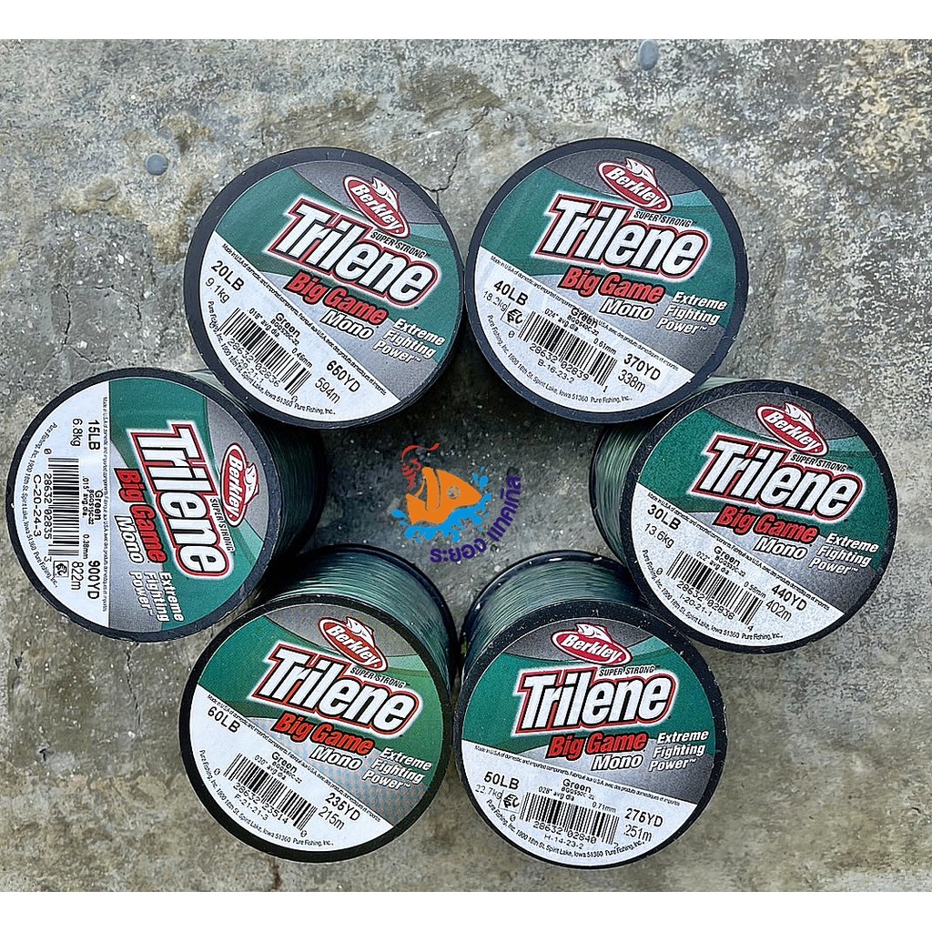 สายเอ็น เอ็นเต็ม Trilene Big Game เอ็นตกปลา ไทลีน บิ๊กเกมส์  มีขนาด 8-60 ปอนด์ Made In U.S.A.
