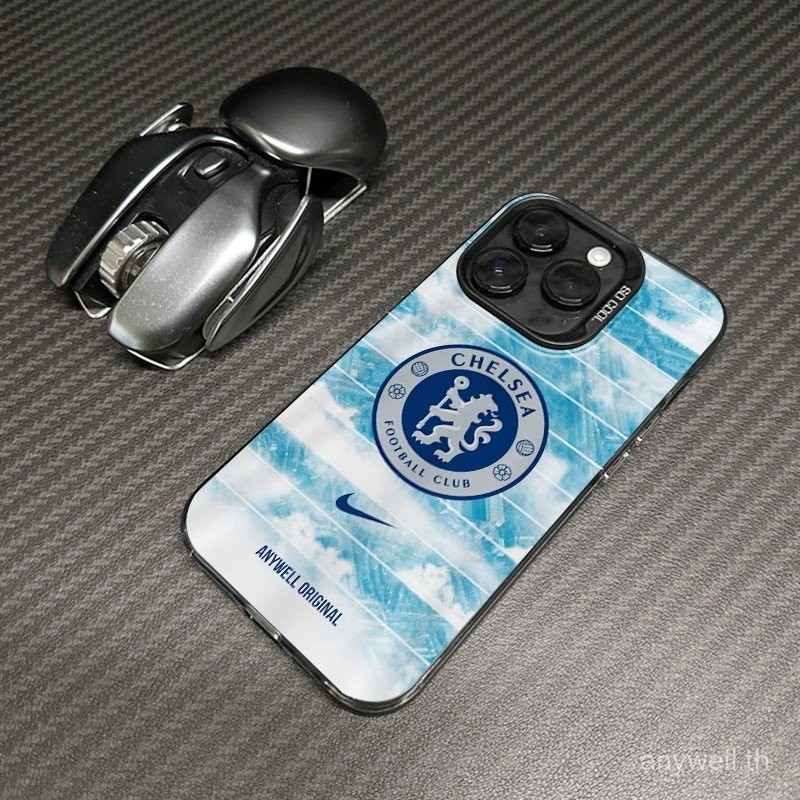 มุมมองทางอากาศของเชลซีสนามฟุตบอลแฟนต้องมีรายการกรณีโทรศัพท์สำหรับ iPhone 15 14 PRO MAX 13 12 11 16 7 8จุด IMD เคลือบฟุตบอลกีฬากรณี