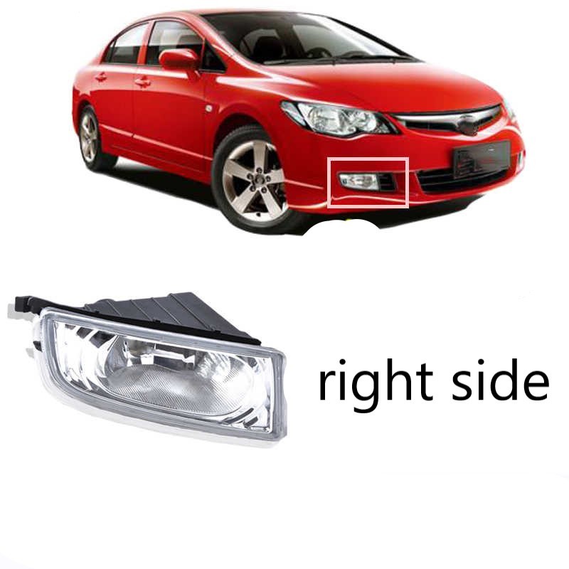 ด้านขวาสําหรับ CIVIC หมอกโคมไฟด้านหน้าขับรถหมอกไฟหน้ากันชนสําหรับ HONDA CIVIC SNA FD 2006 2007 2008 