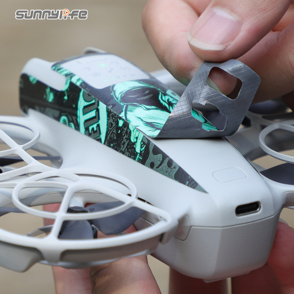 สติกเกอร์กล้องเที่ยวบินสําหรับ DJI Neo สติกเกอร์ PVC Body รีโมทคอนโทรลที่มีสีสัน Scratch proof ฟิล์มป้องกัน Neo อุปกรณ์เสริม