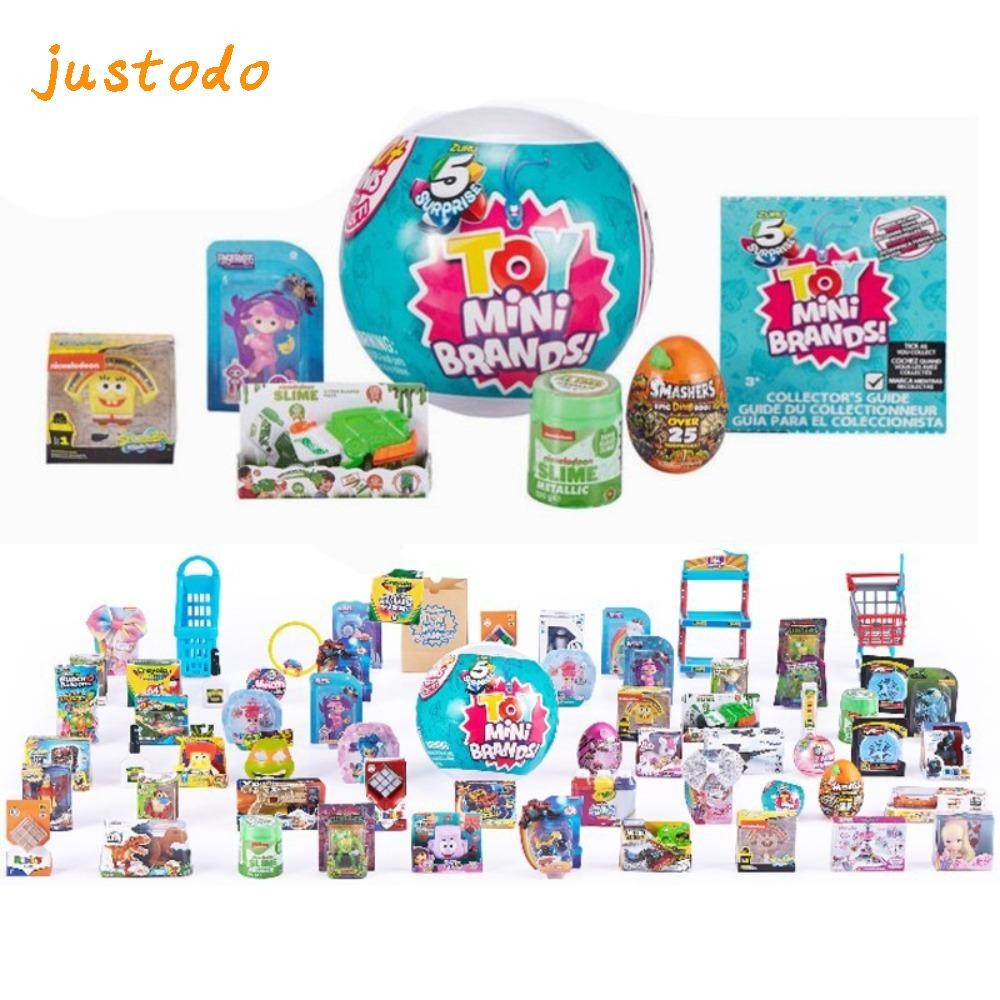 [JUSTODO] กล่อง, ZU RU Series 2 Mini Brands Mystery Capsule, Gift Miniature Brands Toy Kids
