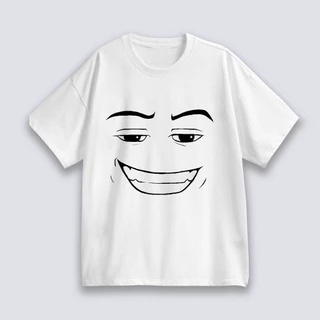 [TOYOO] ใหม่ Unisex เสื้อยืด พิมพ์ลาย Roblox Man Face Game สําหรับผู้ชาย T-shirt เป็นกลาง