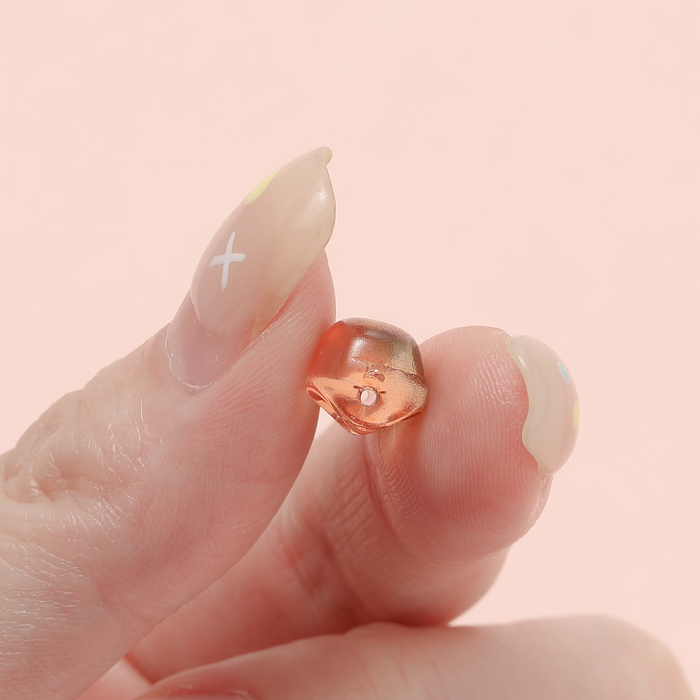 St. kunkka 10 ชิ้นลูกปัดแก้วรูปทรงพิเศษโปร่งใสไล่โทนสีสี Skull ลูกปัดหินลูกปัดสําหรับ DIY สร้อยข้อมือสร้อยคอทํา - รูปที่ 7