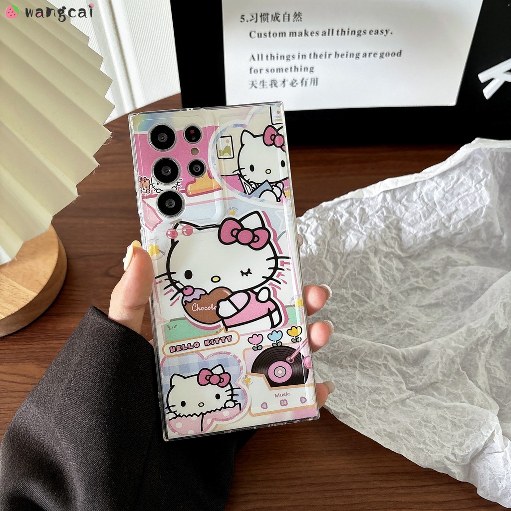 SAMSUNG สําหรับsamsung Galaxy A42 A41 A35 A34 A32 A23 A25 A24 A22 4G 5Gเคสโทรศัพท์Hello Kitty Cat CinnamorollสุนัขลูกสุนัขMelodyน่ารักการ์ตูนสีชมพูFrostedนุ่มกรณีปกหลัง