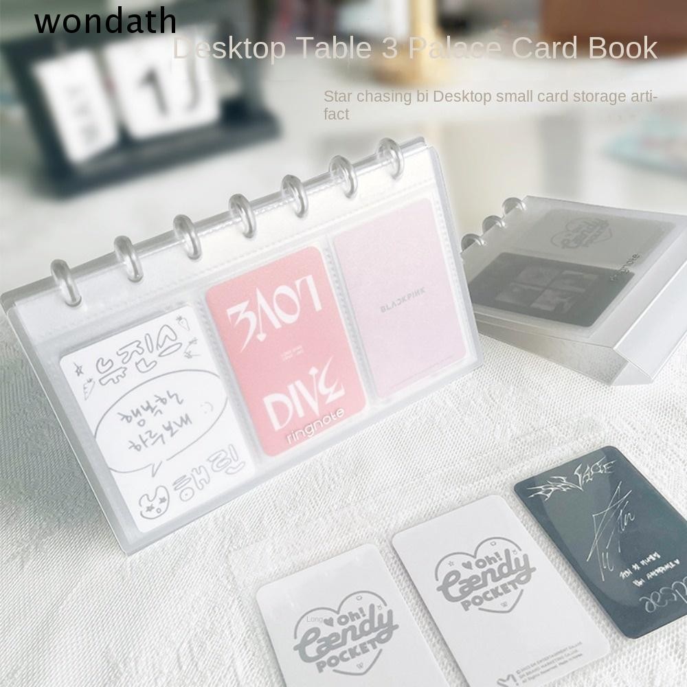 Wonda อัลบั้มภาพตั้งโต๊ะ, ที่วางภาพถ่าย DIY ขนาด 3 นิ้ว/3.5 นิ้ว, อุปกรณ์จัดระเบียบภาพโปร่งใสตกแต่งความเรียบง่าย