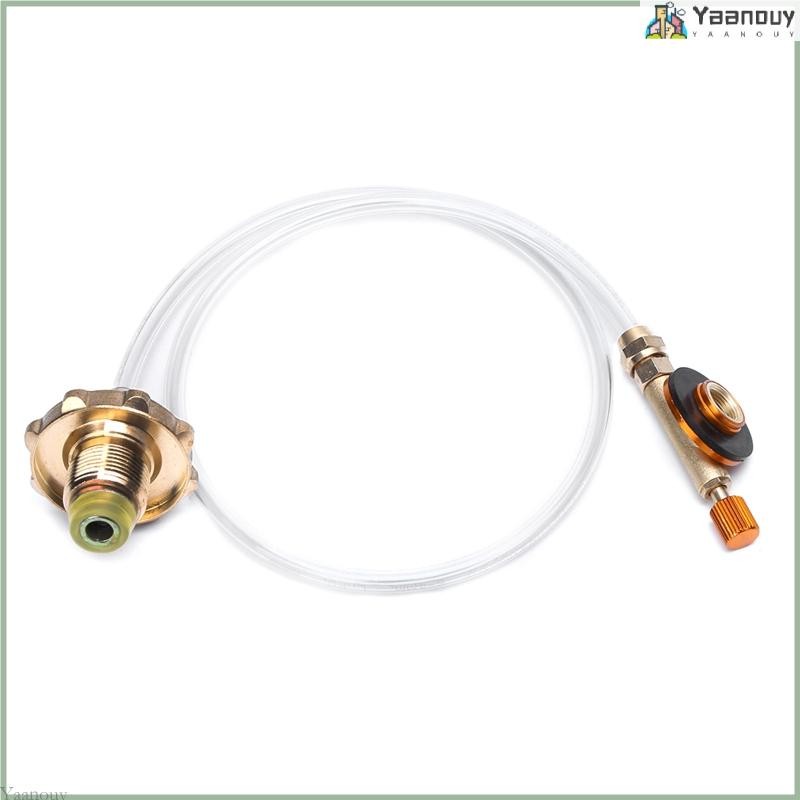 Yaa Outdoor Camping โพรเพนเติมอะแดปเตอร์แก๊สแบนกระบอกสําหรับถัง Coupler Adapte