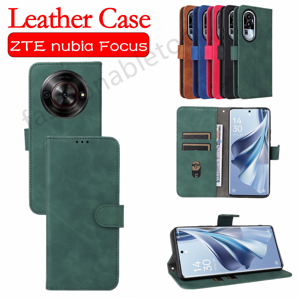 Flip หนังสําหรับ ZTE nubia Focus pro nubiaFocus pro ZTEnubiaFocuspro วงเล็บแม่เหล็กปลอกกันกระแทกฝาหลัง
