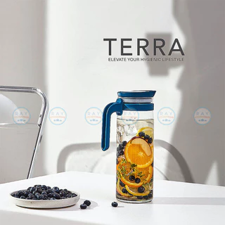Ocean เหยือกน้ำ 1.4 ลิตร(1ใบ) Terra Pitcher (ขาว,น้ำเงิน,เทา,เหลือง) โอเชียน เหยือกแก้ว เหยือกเสริฟน้ำส้ม เหยือกเทน้ำ