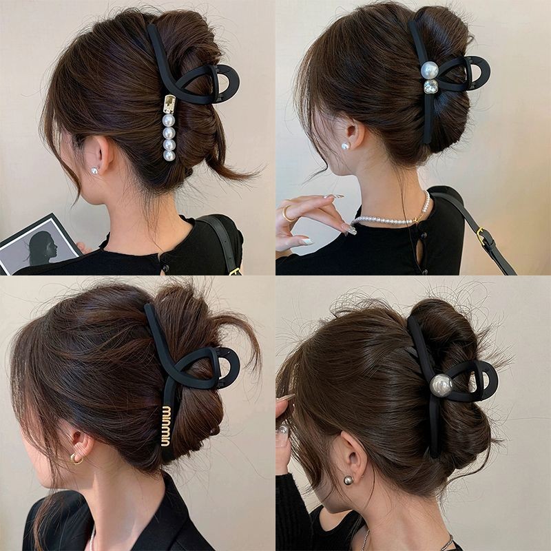 ฤดูใบไม้ร่วงคว้าคลิปขนาดใหญ่หญิง 2024 ใหม่ Hairpin ผู้หญิง Headwear Hairgrab คลิป