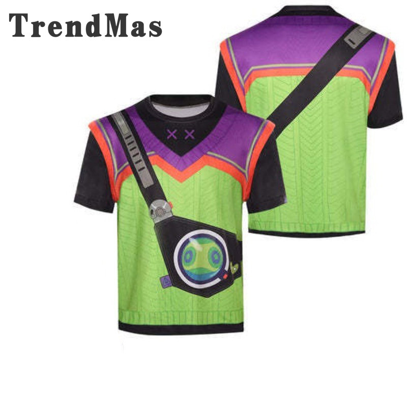 เสื้อยืดแขนสั้น TrendMas Valorant Gekko สำหรับคอสเพลย์ ใส่ได้ทั้งฮาโลวีนและคาร์นิวัล