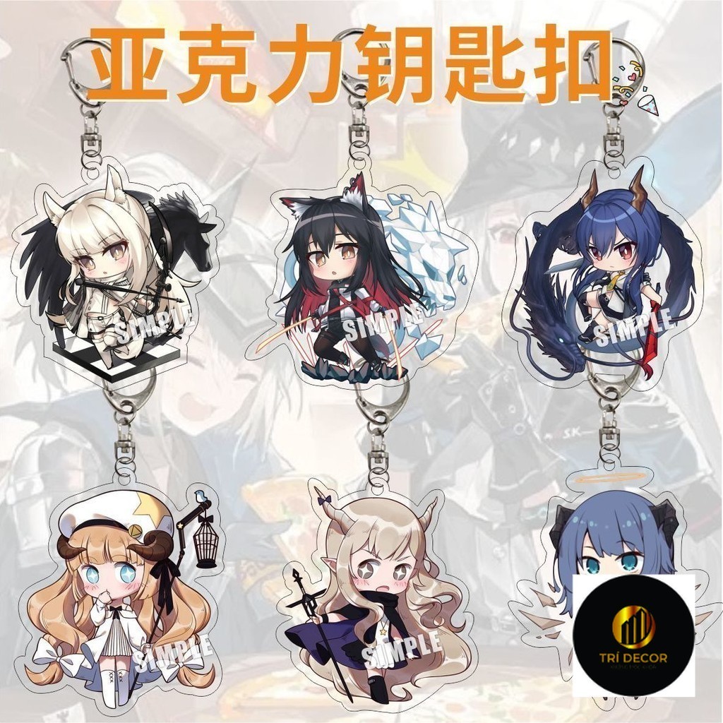 Arknights พวงกุญแจ Arknights Gani Claire Morgan Meteor Arknights พวงกุญแจอะคริลิค Amiya Neng Texas A