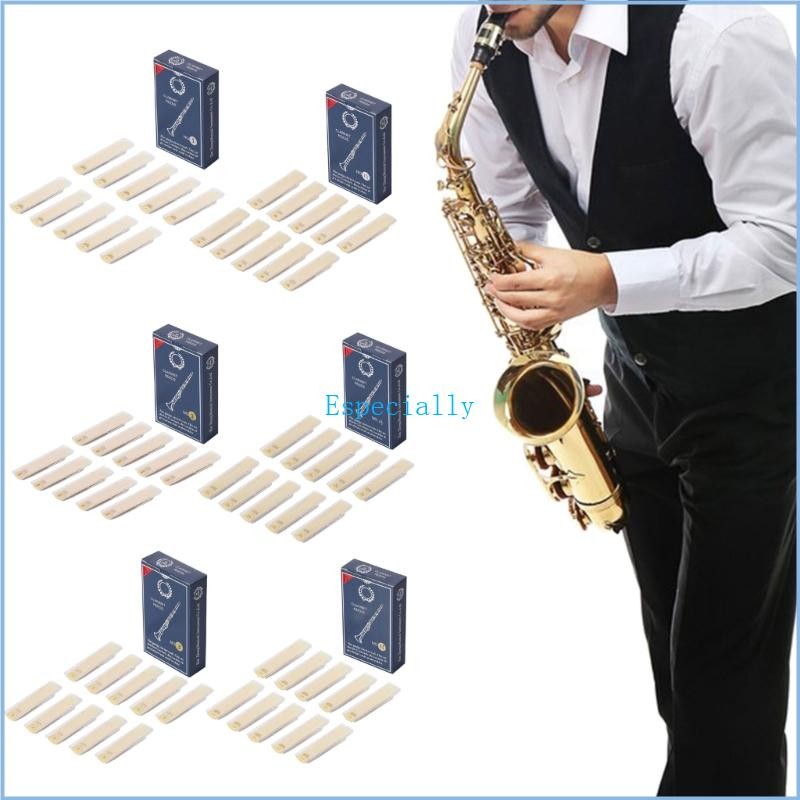 10pcs  Clarinet Reed Traditional Reeds with Thinner Reed Tip & Unfiled Cut