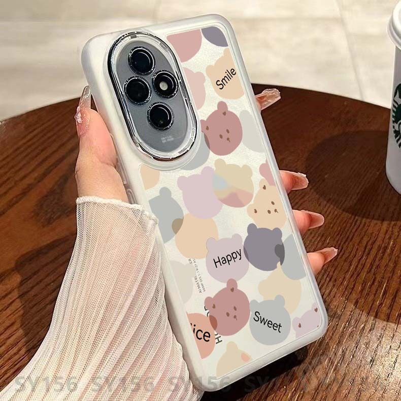 เคส Honor 200 Pro 200 Llite X9b 200Pro 5G Honor X8b X6b เคสโทรศัพท์พร้อมตัวป้องกันกล้องกันกระแทก Clear Luxury ออกแบบใหม่