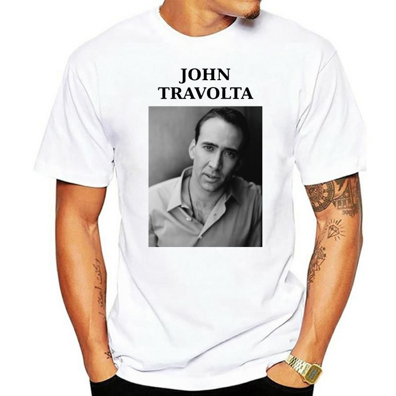 Nicolas Travlta John Cage WTF Classic TShirtT เสื้อ Hoodie สําหรับผู้ชาย Unisex Full Size