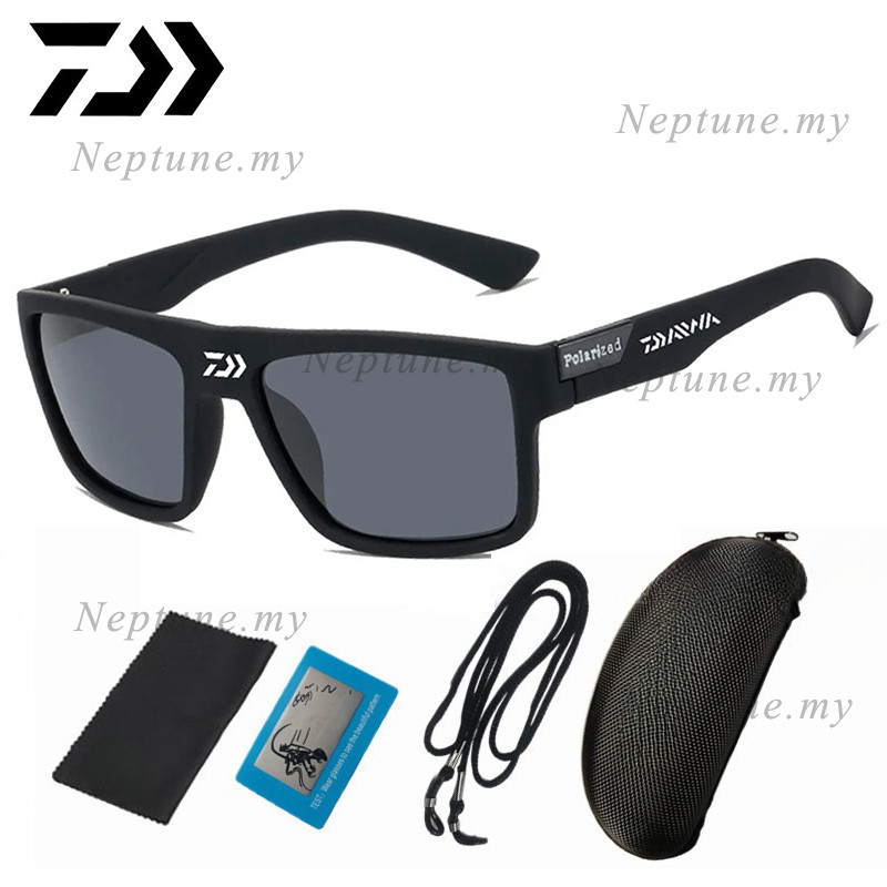 DAIWA แว่นตากันแดด เลนส์โพลาไรซ์ ป้องกันรังสียูวี uv400 สไตล์คลาสสิก สําหรับผู้ชาย เหมาะกับการขับขี่ ตั้งแคมป์ เดินป่า ตกปลา