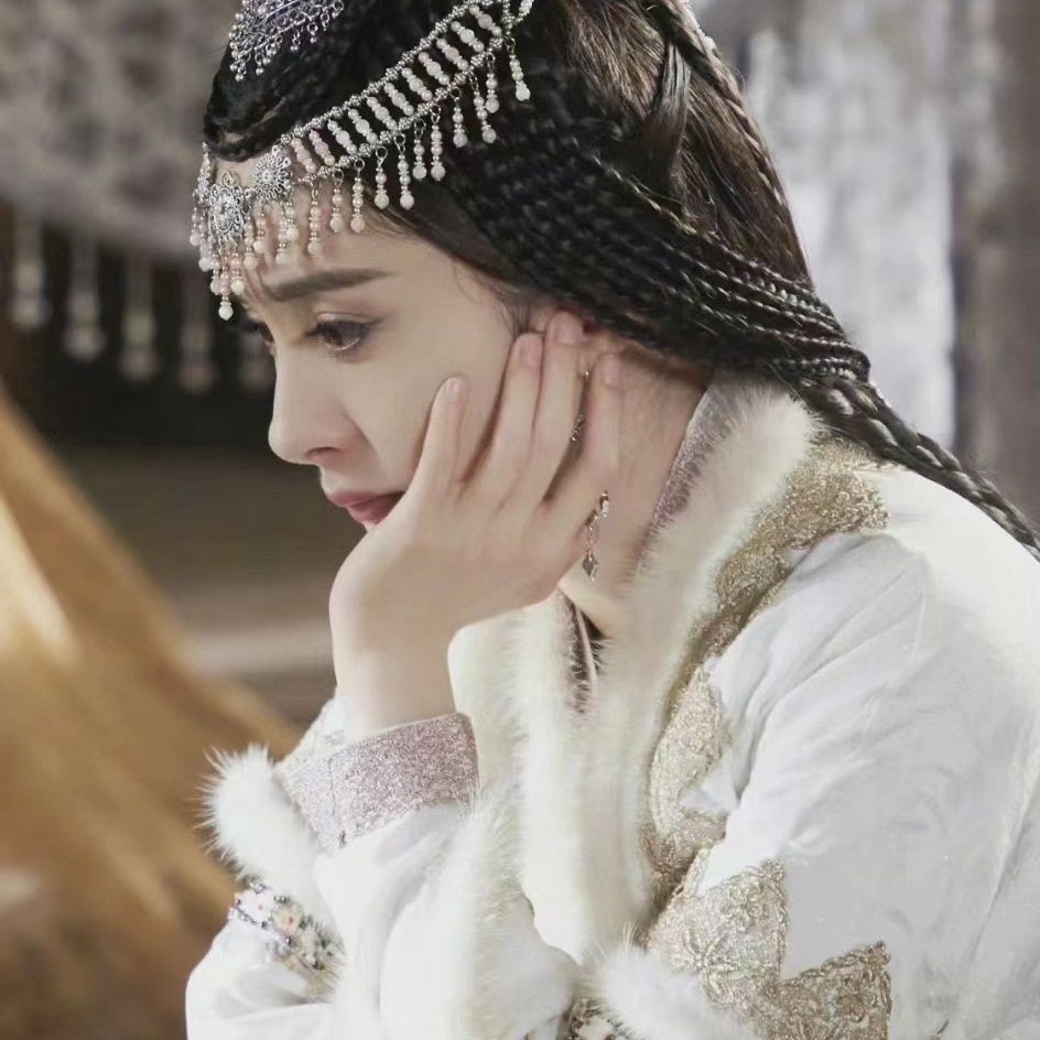 นาง Dendrobium Yang Mi พู่หน้าผากโซ่หญิง Exotic อุปกรณ์เสริมผมทิเบตสไตล์โบราณหน้าผากตกแต่ง Hanfu Headdress 9.23