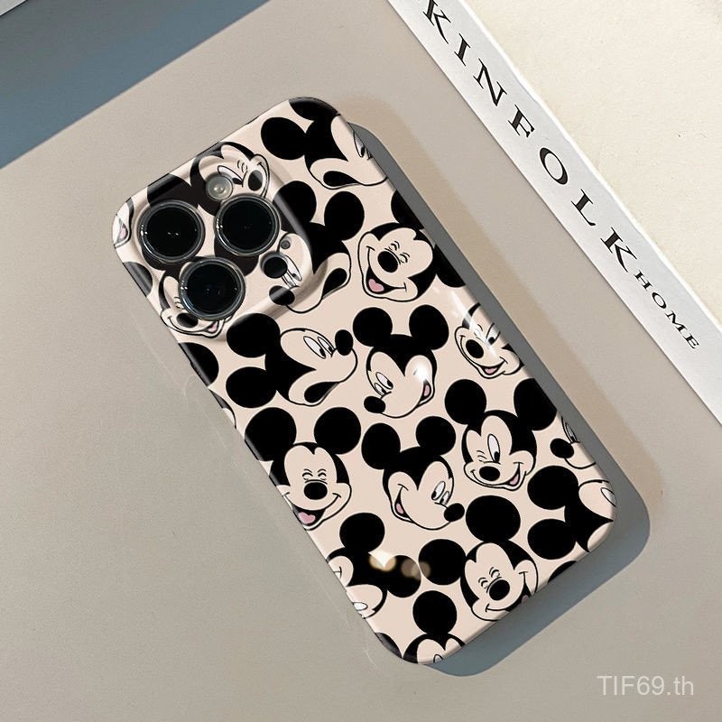 ลายการ์ตูนน่ารักยิ้มมิกกี้เคสมือถือซัมซุงเข้ากันได้กับ S22 S23 S24 PLUS เคสมือถือ A23 A53 A73 4G/5G เคสแข็งป้องกัน A04/a04e S24 ultra ป้องกันสิ่งสกปรก A34 A54 5G A14 A55อุปกรณ์เสริม diql