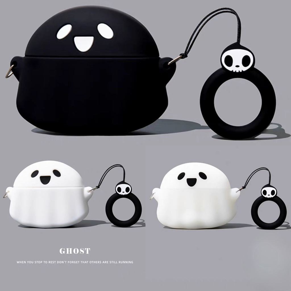 เคสหูฟัง ใช้ได้กับ: Jeep EW011 เคส Case เคสหูฟัง ผีขาวดําน่ารัก Jeep JP-EW011