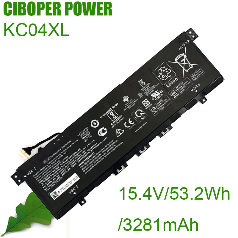 CP Laptop Battery KC04XL/KCO4XL 15.4/53.2Wh HSTNN-DB8P L08544-2B1 For ENVY X360 Convertible PC 13 13