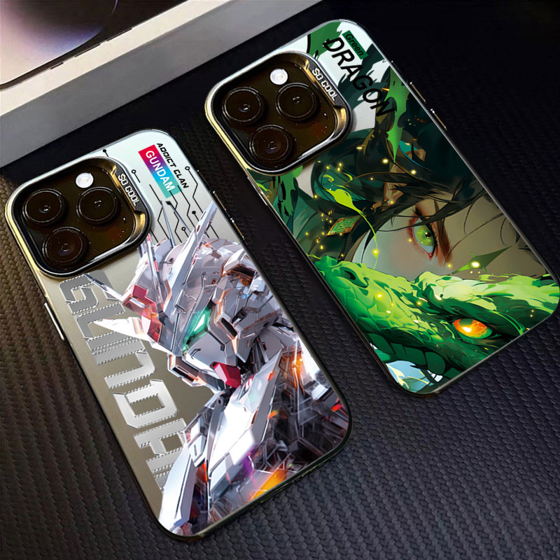 สําหรับ Samsung S23 S24 Ultra S23 FE S22 S21 Plus S20 S21 หมายเหตุ 20 Ultra Cool การ์ตูนน่ารักมังกรหรูหราชุบโลหะเลนส์กันกระแทก