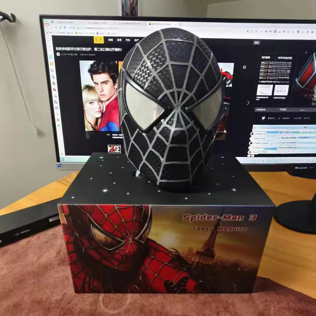 หน้ากากสไปเดอร์แมนรุ่นใหม่ Toby Magueire หมวกรุ่นแรกคืนเวอร์ชั่นภาพยนตร์ Venom