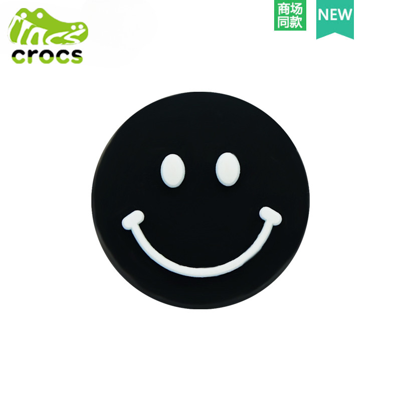 Crocs Hole รองเท้าอุปกรณ์เสริม High-End อุปกรณ์เสริมสีดํา Briquettes ของเล่นบิสกิตรองเท้าดอกไม้