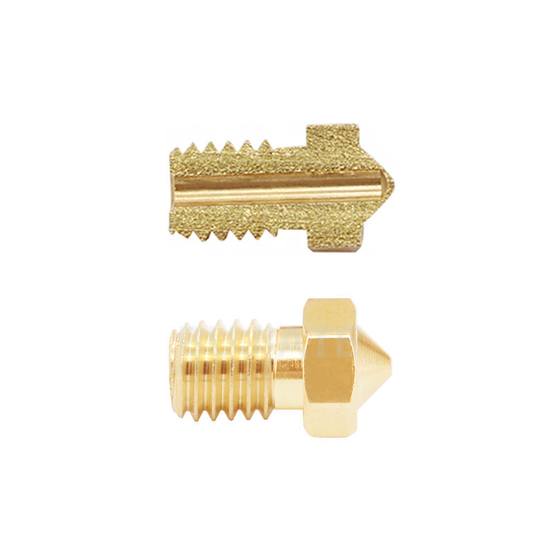 🍀3D Printer Accessories E3D Nozzle E3D-V5 V6 M6 Threaded 1.75/3 Consumables Brass Engraving Head