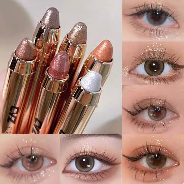 พาเลทอายแชโดว์ 6สี อายแชโดว์แท่ง อาย คัลเลอร์ พาเลต อายแชโดว์ ไฮไลท์แต่งหน้าตา กันน้ํา ติดทนนาน ประกายมุก ธรรมชาติ