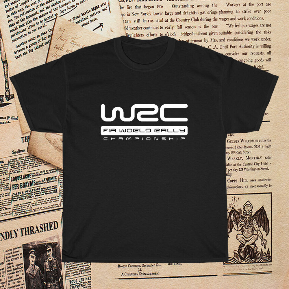 ใหม่ Wrc Rally Logo เสื้อยืดผู้ชายตลก